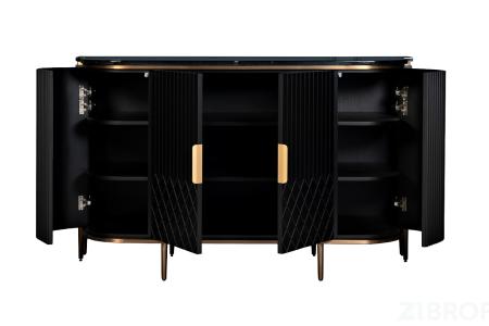 77IP-2310 Комод черный  150*55*90см 