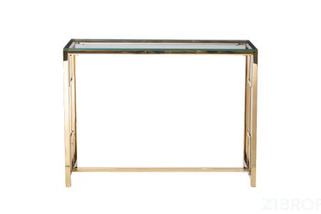 47ED-CST072GOLD Консоль прозр.стекло/золото 100*30*78см 