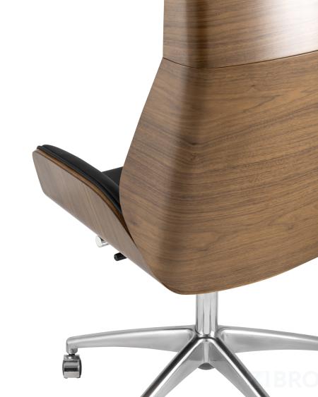 Кресло компьютерное руководителя TopChairs Crown, черное УЦЕНКА 
