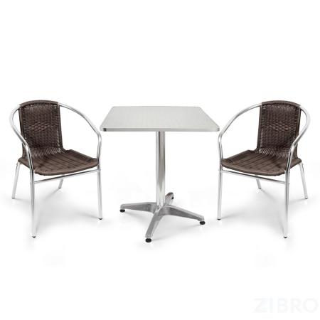 Комплект мебели  LFT-3099B/T3125-60x60 Brown (2+1) 