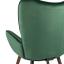 Стул Гранд велюр зеленый, каркас из натурального дерева, мягкая спинка, широкие ножки и сиденье 