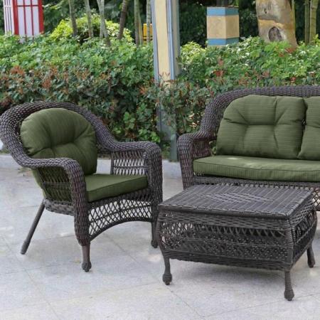 Плетеный комплект для отдыха LV520BG Brown/Green 