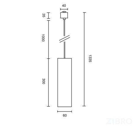 Трековый светильник Technical TR025-1-GU10-MG 