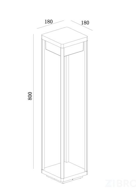 Ландшафтный светильник Outdoor O021FL-L10B3K 