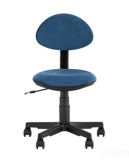 Компьютерное кресло детское УМКА геометрия синий обивка ткань крестовина пластик механизм регулировки высоты 
