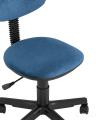 Компьютерное кресло детское УМКА геометрия синий обивка ткань крестовина пластик механизм регулировки высоты 